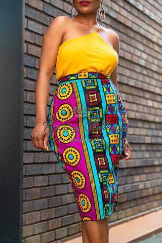 Sola Multicoloured Pencil Skirt Apparel & Accessories