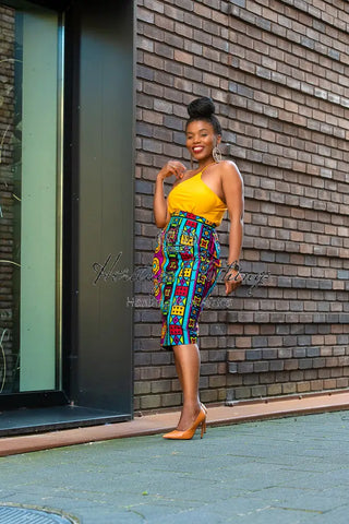 Sola Multicoloured Pencil Skirt Apparel & Accessories