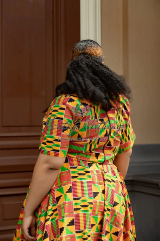 Teju Kente Skirt Set Clothing