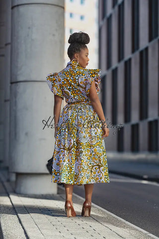 Zendaya Floral Midi Dress