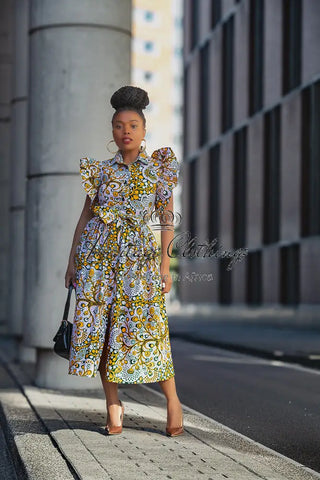 Zendaya Floral Midi Dress