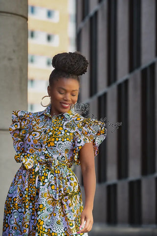 Zendaya Floral Midi Dress