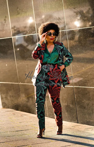 Zora Jacket And Trouser Ankara Set Outfit Sets