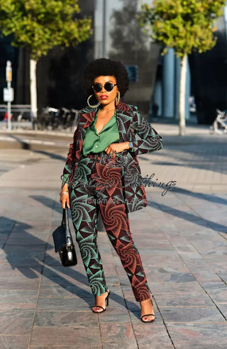 Zora Jacket And Trouser Ankara Set Outfit Sets